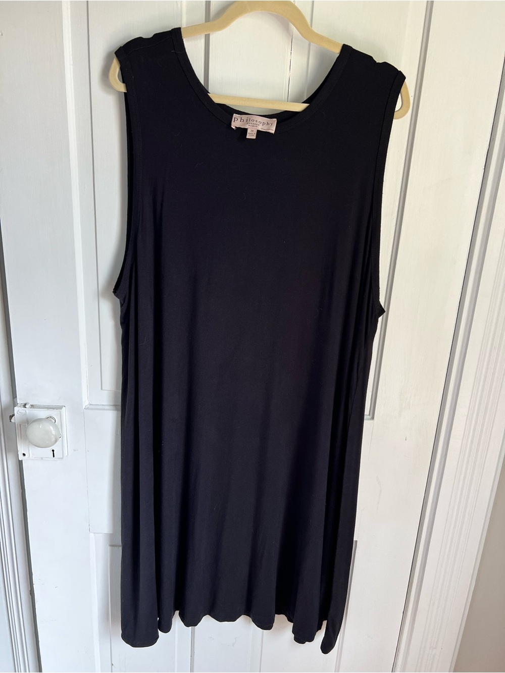 Philosophy Women’s Sleeveless Black Swing Dress Size 3XL